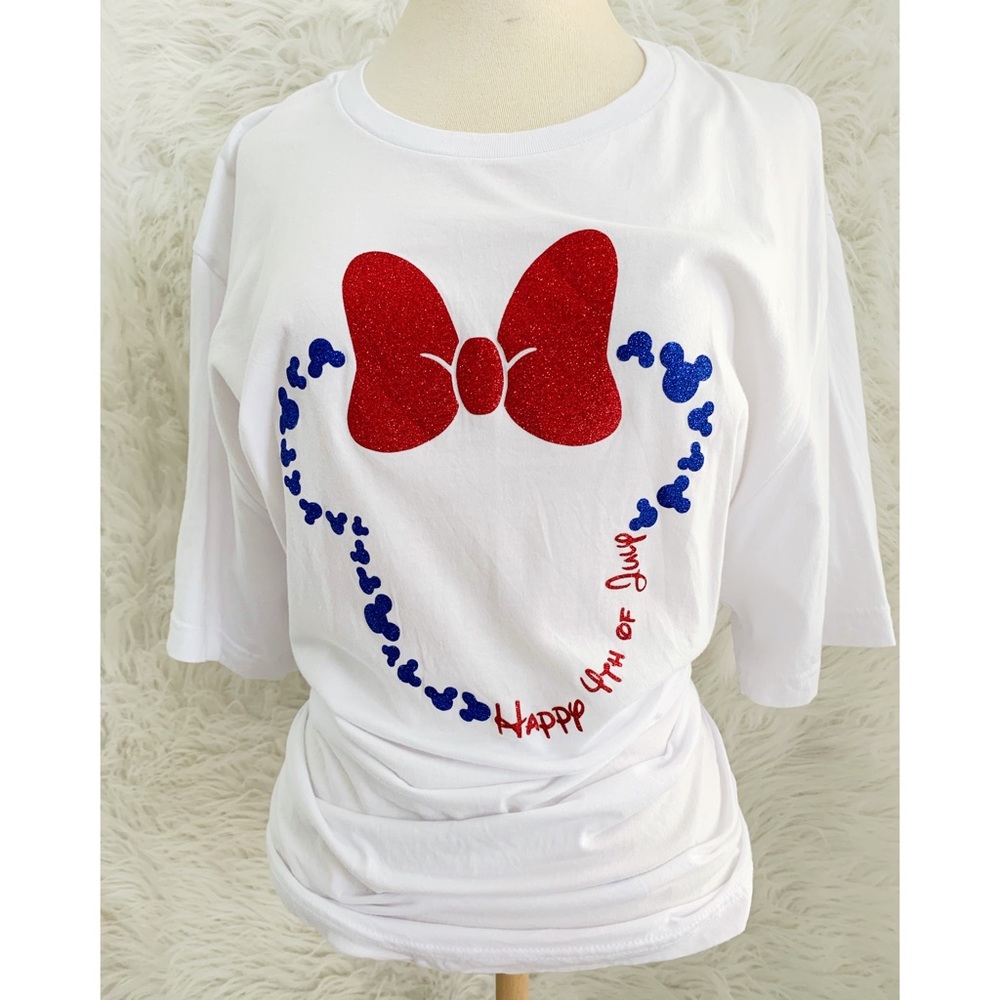 Minnie Mouse 4th of July short sleeve shirt